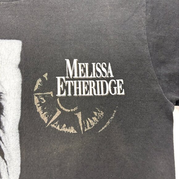 Vintage Melissa Etheridge Brave & Crazy Concert Band Shirt Black Sz S/M (Tag L) - Picture 3 of 9